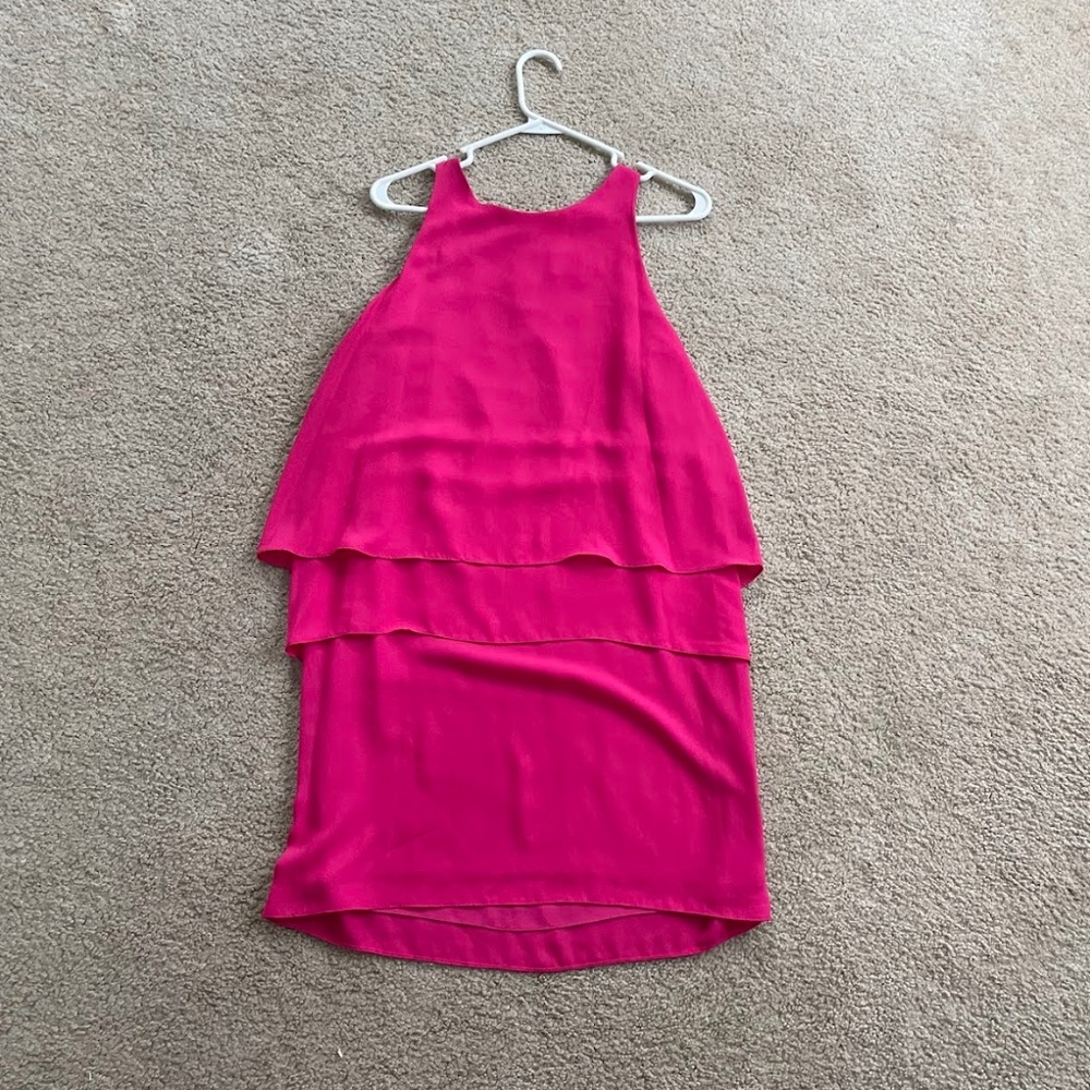 Pink flowy dress